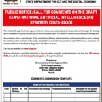 Invitation to Review the Draft Kenya AI Strategy 2025–2030